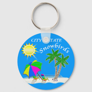 Llavero Claves temáticas de personalizable Beach para aves