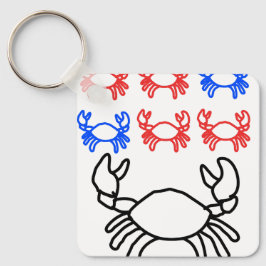 Llavero Clean Crab Zodiac Keychain – Sleek Cancer Symbol