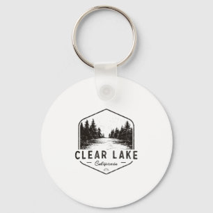 Llavero Clear Lake California al aire libre Vintage