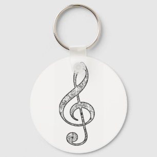 Llavero Clef agudo manchado