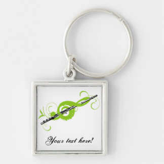 Llavero Clef & Flute Treble Personalizado