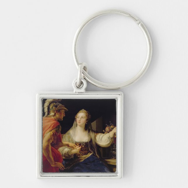 Llavero Cleopatra que muestra a Octavius el busto de Julio (Frente)