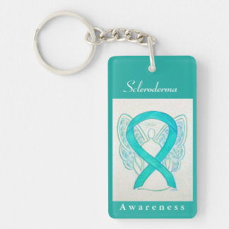 Llavero Cleroderma Awareness Ribbon Angel Keychain