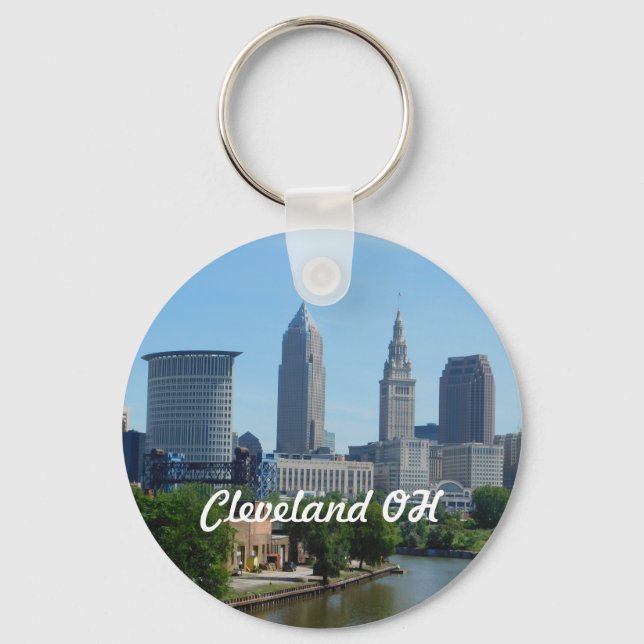 Llavero Cleveland, cadena de claves de vista del río Ohio (Anverso)