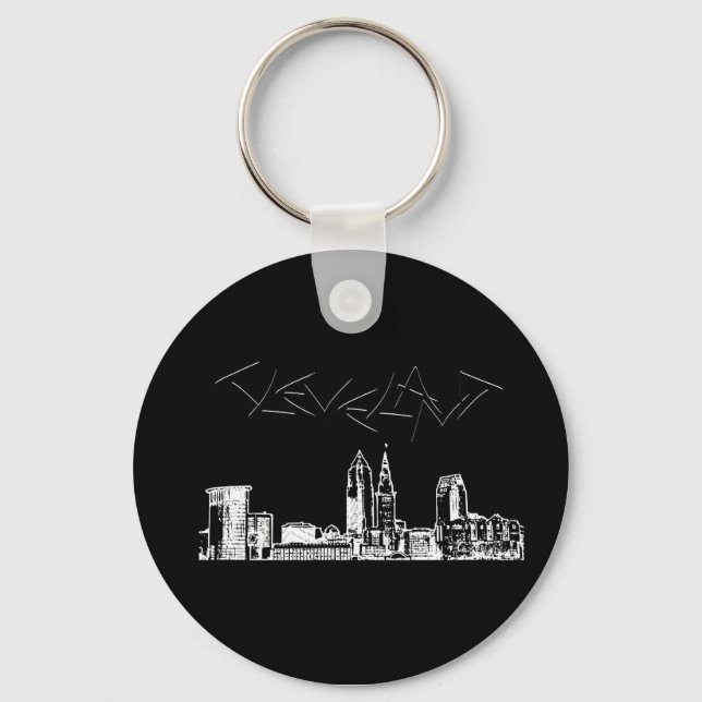 Llavero Cleveland Skyline (Anverso)