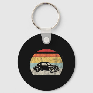 Llavero Clic Bug Silueta de Coche Retro Vintage Atardecer