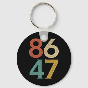 Llavero Clic Estilo Vintage Años 80 86 47 Anti Trump