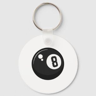 Llavero Clic Magic 8 Eight Ll Billiards Pool Player Adulto