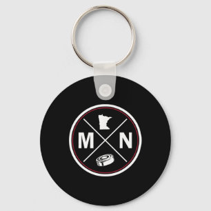 Llavero Clic Minnesota Hockey Mn Esquema