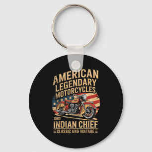 Llavero Clic & Motocicleta Americana Vintage Indian Born