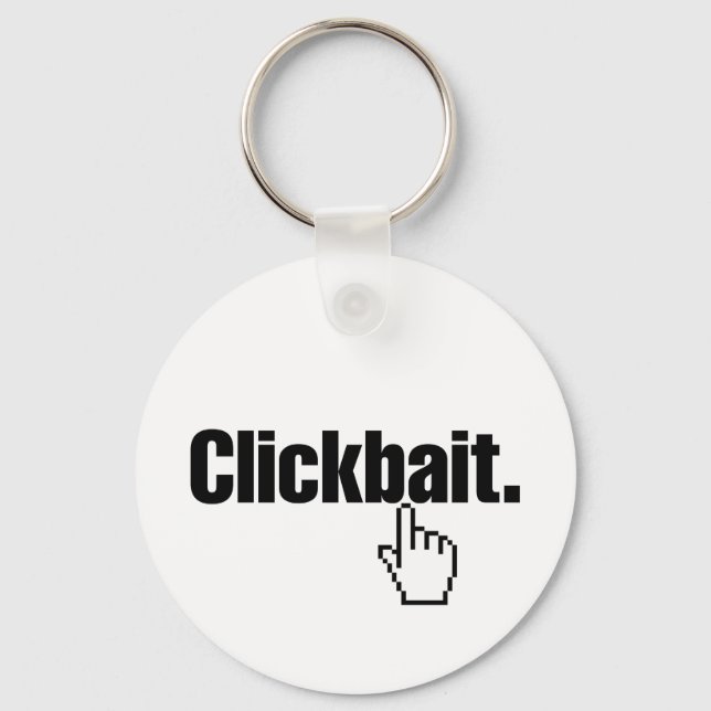 Llavero Clickbait. (Anverso)