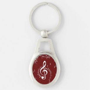 Llavero Climactic G Clef Music Red