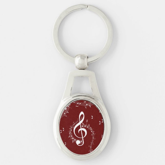 Llavero Climactic G Clef Music Red (Anverso)