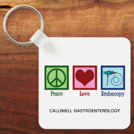 Llavero Clínica Personalizado de Endoscopia de Paz Amor