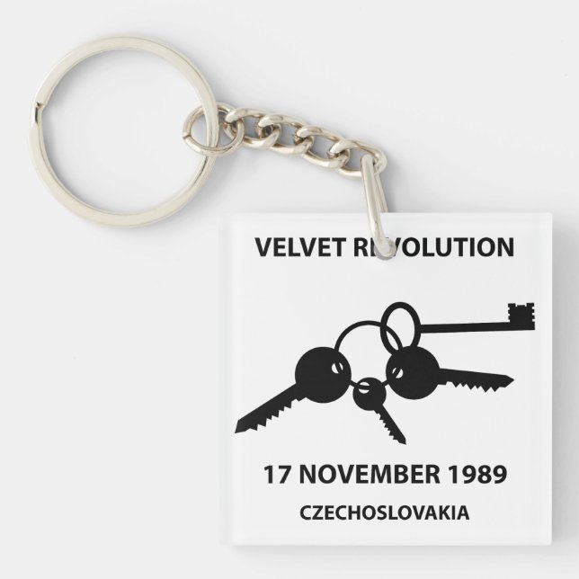 Llavero Clinking keys - velvet revolution symbol (Frente)