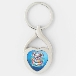 Llavero Clipart de sublimación de koala de verano-97702