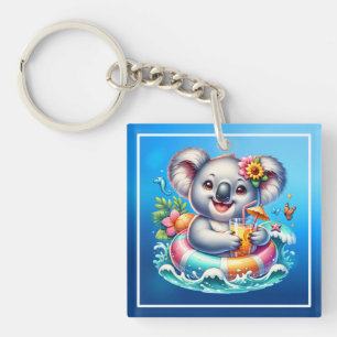 Llavero Clipart de sublimación de koala de verano-97702