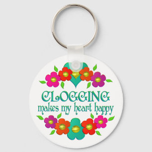 Llavero Clogging Heart Happy