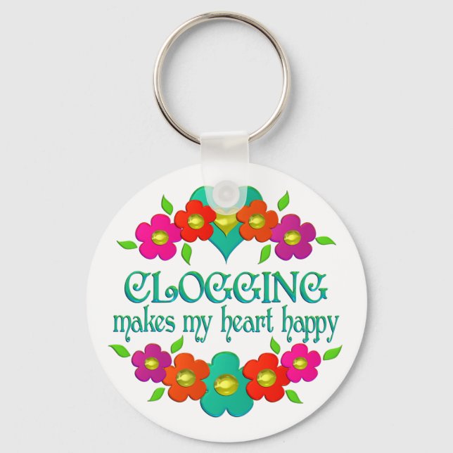 Llavero Clogging Heart Happy (Anverso)
