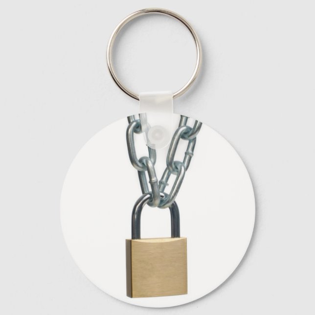 Llavero Closed padlock and chain (Anverso)