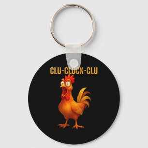 Llavero Clu-cluck-clu Gallo Divertido Pollo Gracioso Granj
