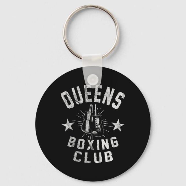 Llavero Club de boxeo Queens - Boxer con problemas de époc (Anverso)