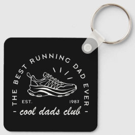 Llavero Club de carreras de papá con estética deportiva de
