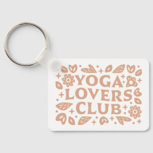 Llavero club de chicas amantes del yoga grupo floral estét