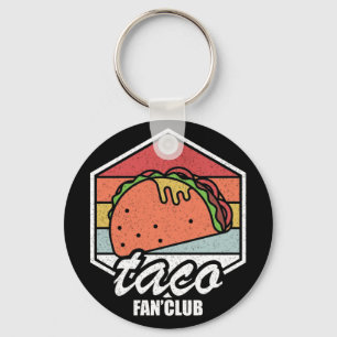 Llavero club de fanáticos de tacos, amantes de tacos vinta