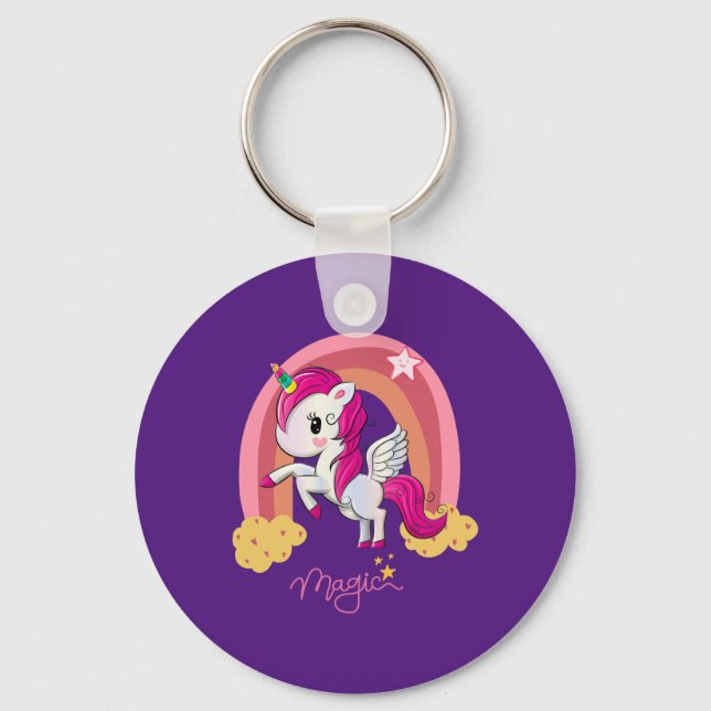 Llavero Club de fans de Magic Unicorn (Anverso)