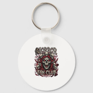 Llavero Club de Fans de Terror Calavera Gritando Capucha R