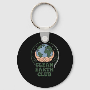 Llavero Club de la tierra limpia - insignia ambiental para