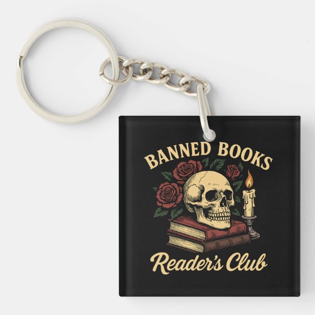 Llavero Club de lectores de libros prohibidos (Frente)