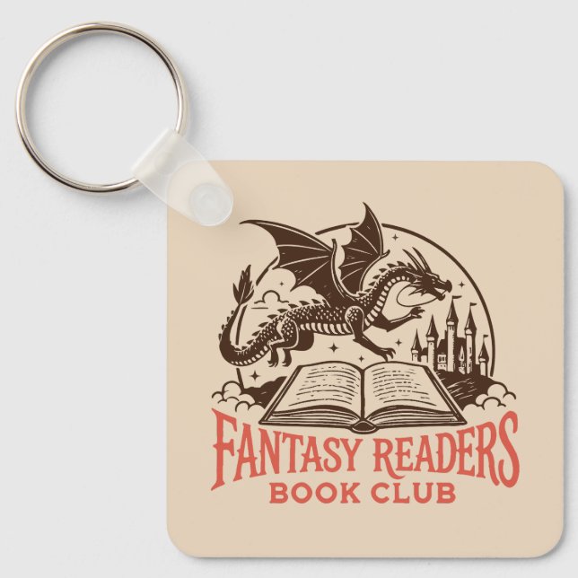 Llavero club de lectura de fantasía (Anverso)