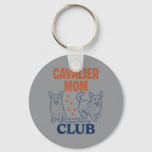 Llavero Club de orgullosa mamá Cavalier Perrita linda Muje