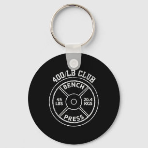 Llavero Club de Press de Banca de 400 libras Gym Levantami