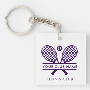 Llavero Club de Tenis Moderno Obsequios de Equipo con Nomb
