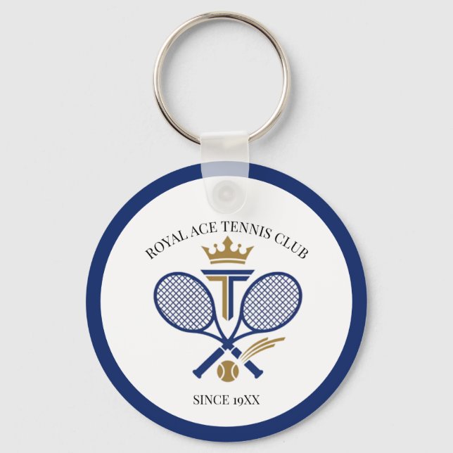 Llavero Club de tenis real personalizado desde el año (Anverso)