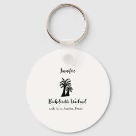 Llavero club del árbol de coco de fin de semana de soltera