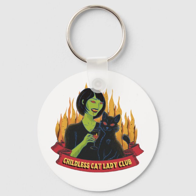 Llavero Club Gato Lady Infantil - Keychain (Anverso)