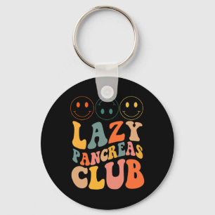 Llavero Club Retro Páncreas Perezoso Conciencia de la Diab