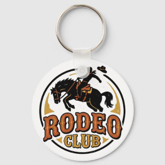 Llavero Club Rodeo Vaquero Antiguo Caballo Salvaje Occiden