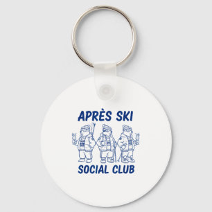 Llavero club social de après ski divertido esquí osos pola