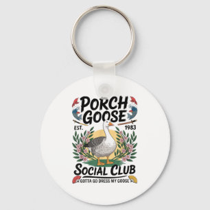 Llavero Club Social Porch Goose Tengo Que Vestir Mi Ganso