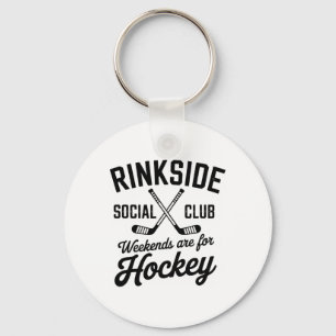 Llavero Club Social Rinkside Vibraciones Retro Hockey Hiel