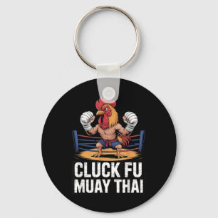 Llavero Cluck Fu Muay Thai Divertido Kick Boxing MMA Pollo