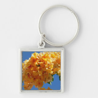 Llavero Clúster de la Floral Dorada de Bougainvillea