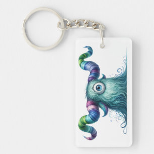 Llavero Clyde - Cadena de claves monstruales de un solo oj