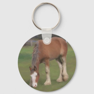 Llavero Clydesdale joven