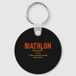 Llavero Coach de Biatlón Definición Graciosa Humor de Biat